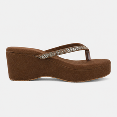 SheTop Brown Party Heels