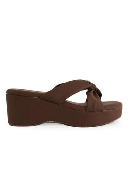 New Brown Trending Fashionable Wedges for Woman
