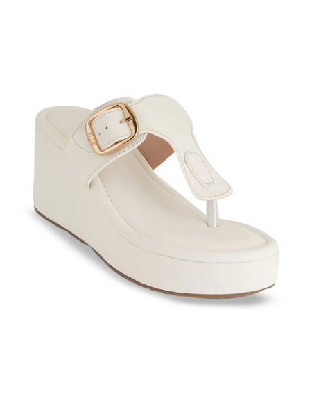 Mast & Harbour Women Wedge Sandals with Buckles