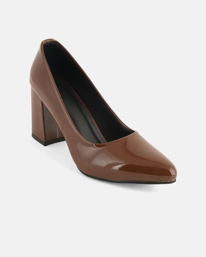 SheTop Women Pointed Toe Block Heels Pumps