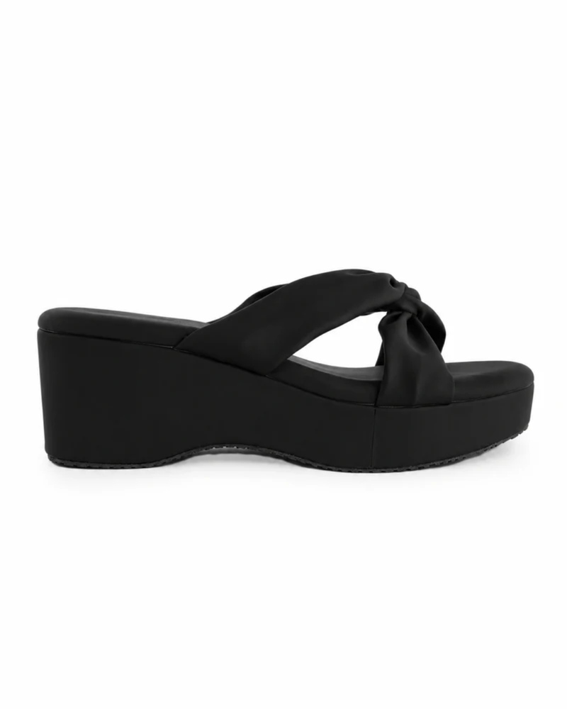 New Black Trending Fashionable Wedges for Women