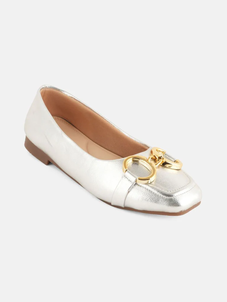 Shetop Women Party Square Toe Ballerinas with Buckles