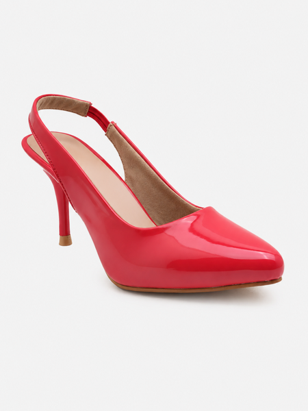 Shetop Women Kitten Slingback Heel Pumps