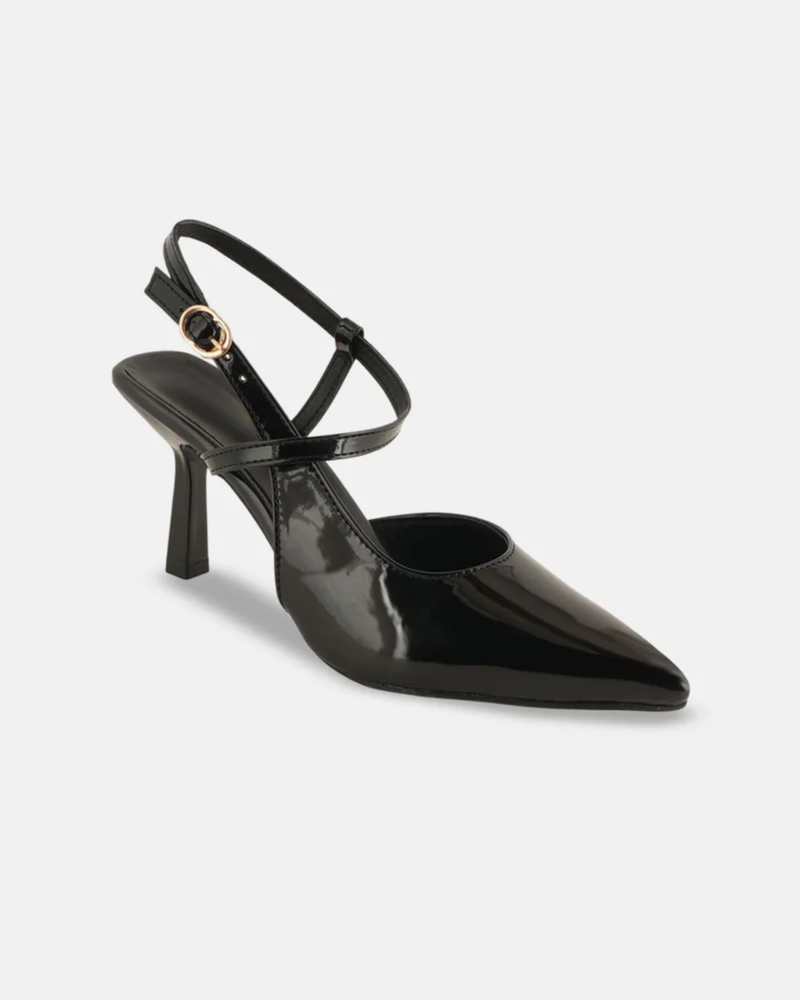 Shetop Women Slingback Party Kitten Heel Pumps
