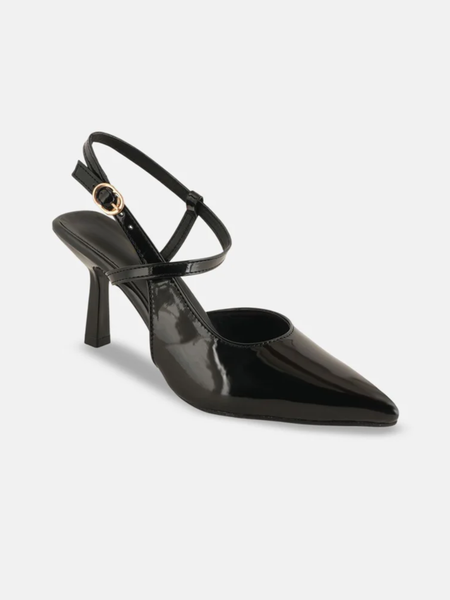 Shetop Women Slingback Party Kitten Heel Pumps