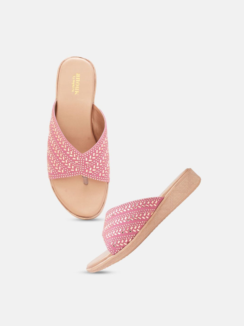 Anouk Women Embellished Wedge Sandals