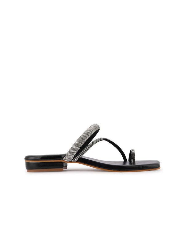 Anouk Embellished One Toe Block Heels