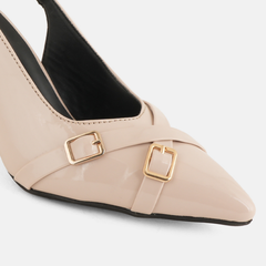 SheTop BEIGE Party Heels