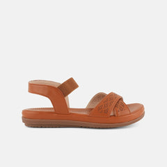 The Roadster Lifestyle Co. Women Textured Open Toe Flats with Laser Cuts