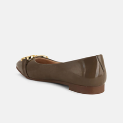 Shetop Women Party Slip -on Square Toe Mojaris with Buckles Flats