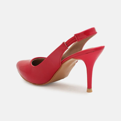 Shetop Women Kitten Slingback Heel Pumps
