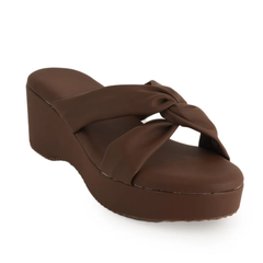 New Brown Trending Fashionable Wedges for Woman