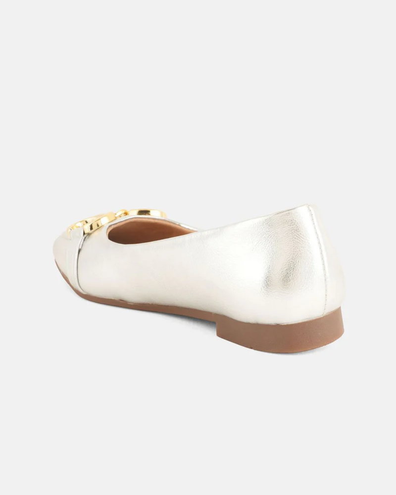 Shetop Women Party Square Toe Ballerinas with Buckles