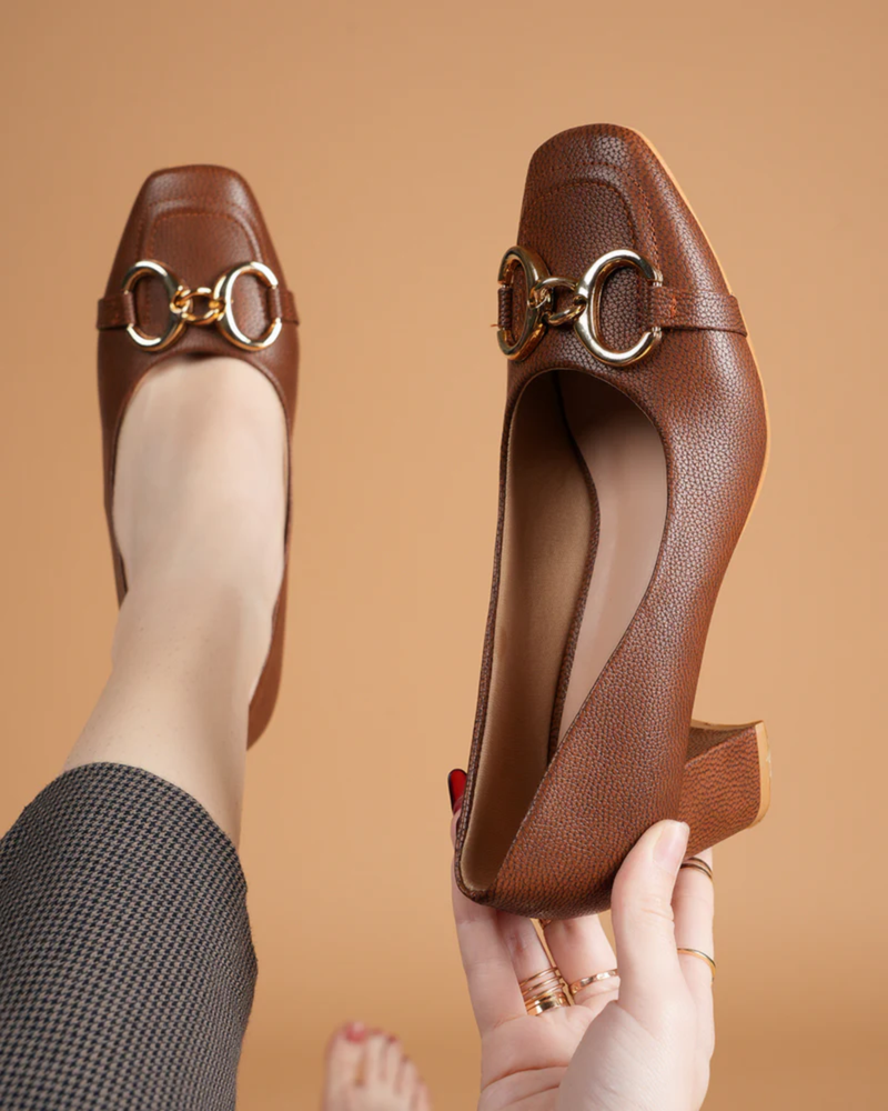 Shetop Tan Party Heels