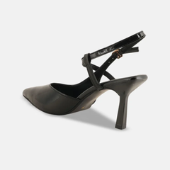 Shetop Women Slingback Party Kitten Heel Pumps