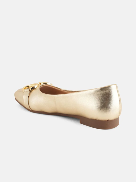 Shetop Women Party Mojaris with Buckles Flats