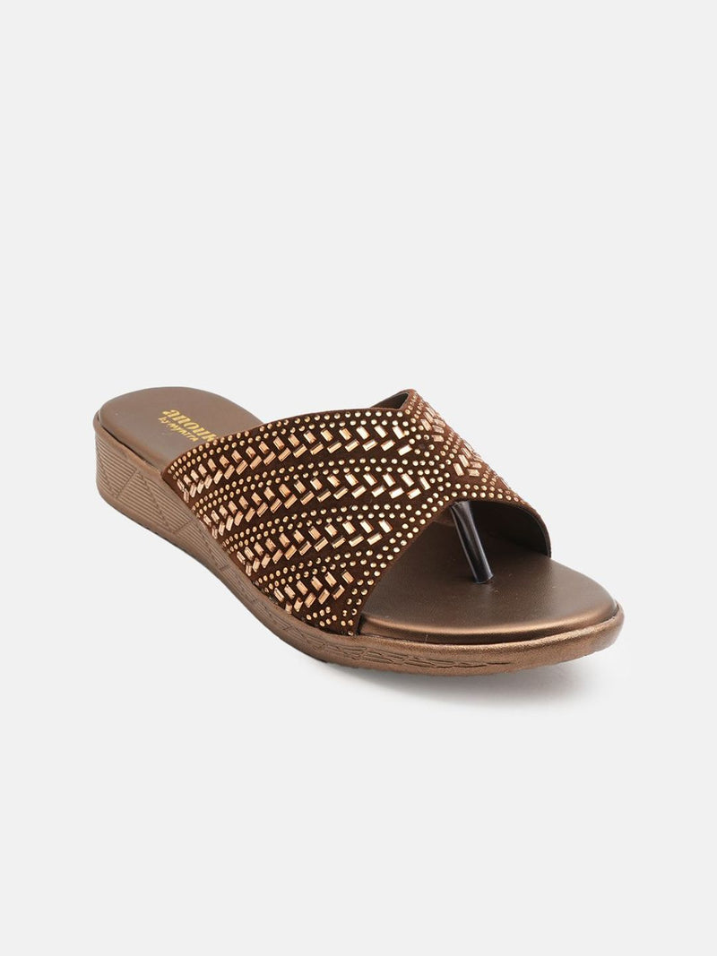 Anouk Women Embellished Party Flatform Sandals