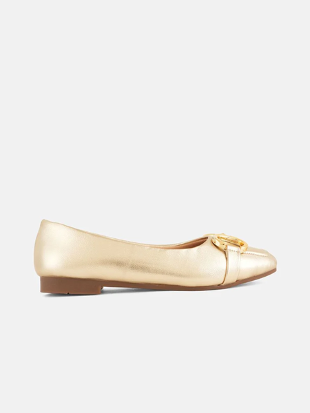 Shetop Women Party Mojaris with Buckles Flats