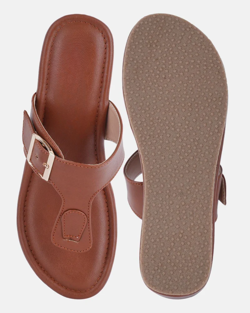 Mast & Harbour Wedge Sandals with Buckles