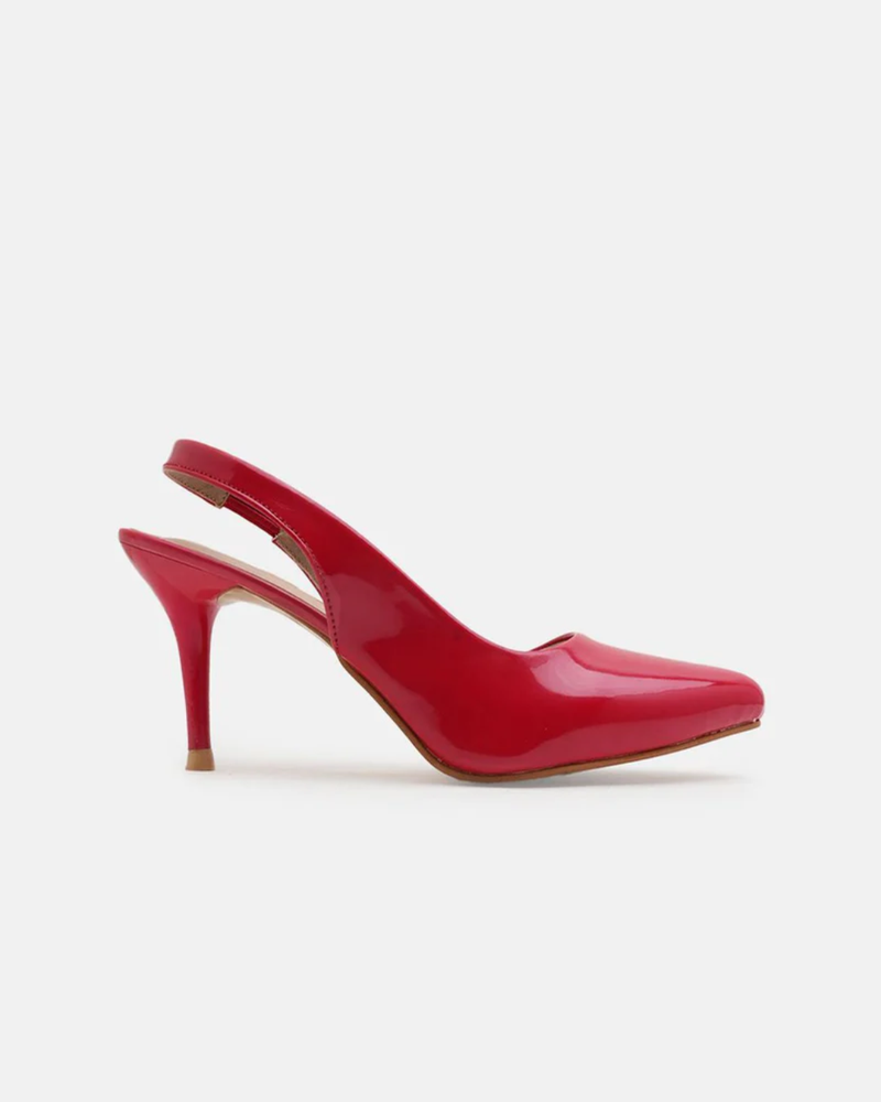 Shetop Women Kitten Slingback Heel Pumps