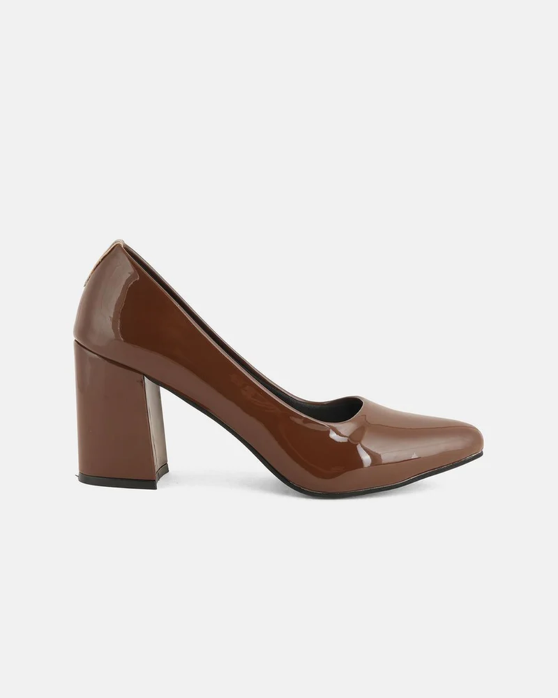 SheTop Women Pointed Toe Block Heels Pumps