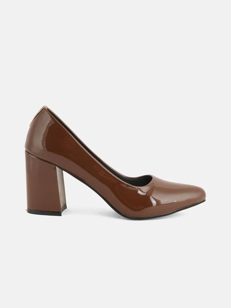 SheTop Women Pointed Toe Block Heels Pumps