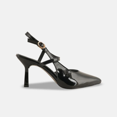 Shetop Women Slingback Party Kitten Heel Pumps