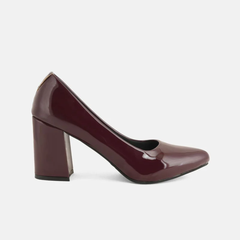 Shetop Women Pointed Toe Block Heels Pumps