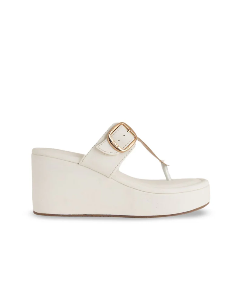 Mast & Harbour Women Wedge Sandals with Buckles