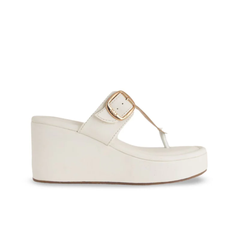 Mast & Harbour Women Wedge Sandals with Buckles