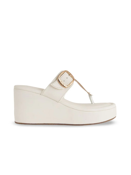 Mast & Harbour Women Wedge Sandals with Buckles