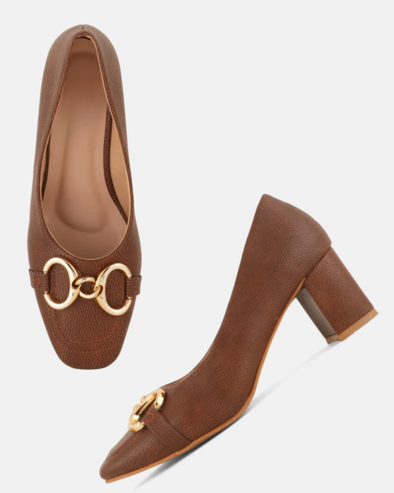 Shetop Tan Party Heels