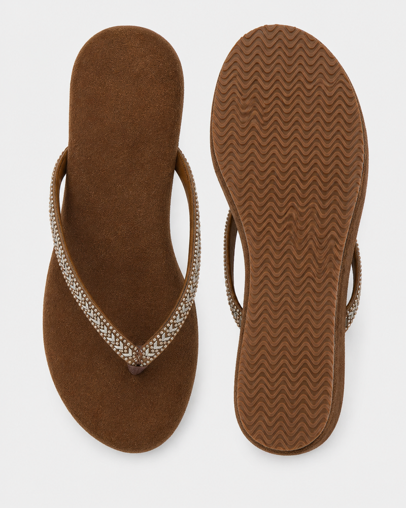 SheTop Brown Party Heels