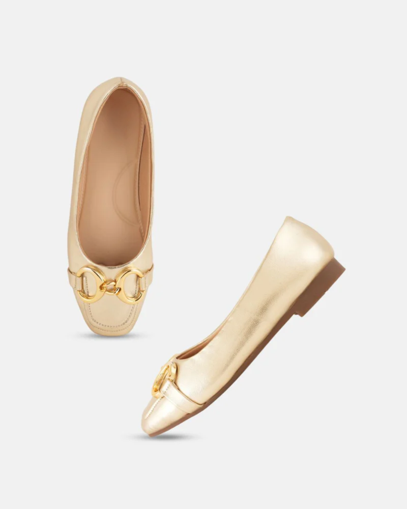 Shetop Women Party Mojaris with Buckles Flats