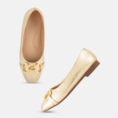 Shetop Women Party Mojaris with Buckles Flats