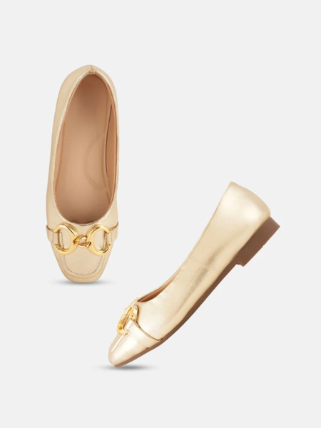 Shetop Women Party Mojaris with Buckles Flats