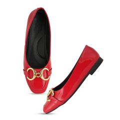 Shetop Women Synthetic Mojaris with Buckles Flats