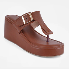 Mast & Harbour Wedge Sandals with Buckles