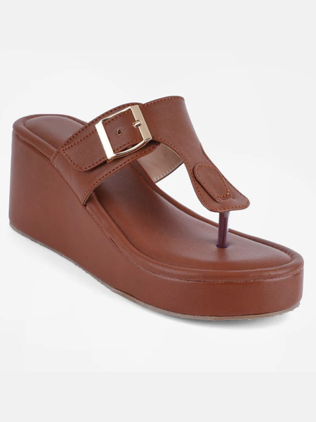 Mast & Harbour Wedge Sandals with Buckles