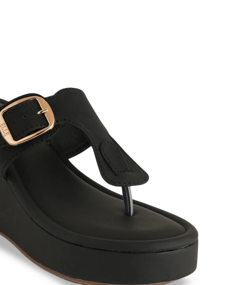 Mast & Harbour Women Party Wedge Sandals with Buckles