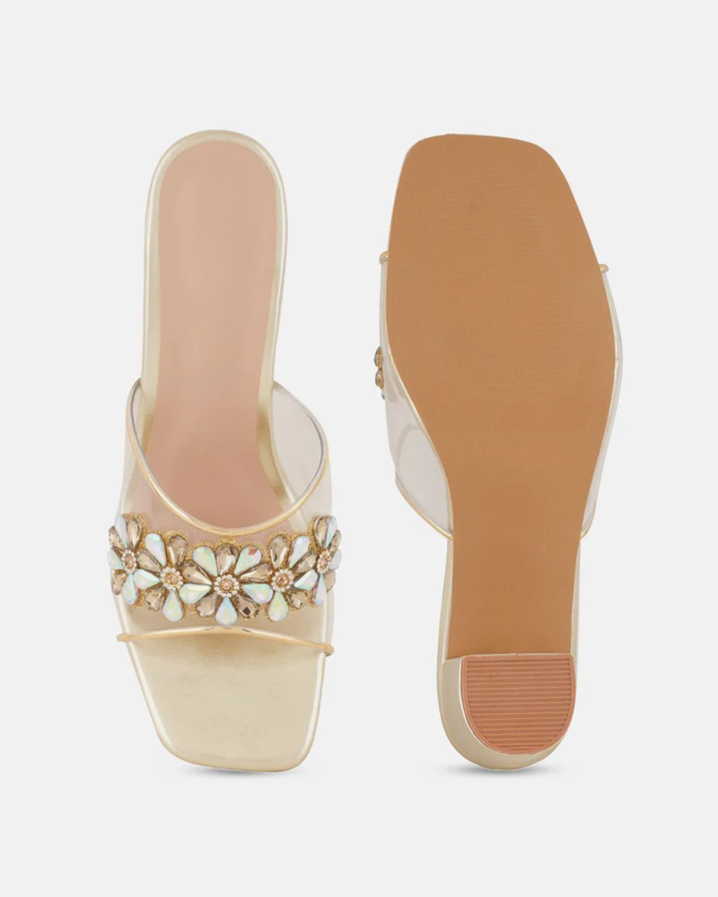 Shetop Women Embellished Block Heels