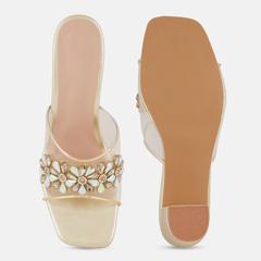 Shetop Women Embellished Block Heels