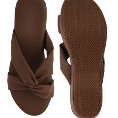 New Brown Trending Fashionable Wedges for Woman