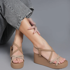 Mast & Harbour Beige Party Heels