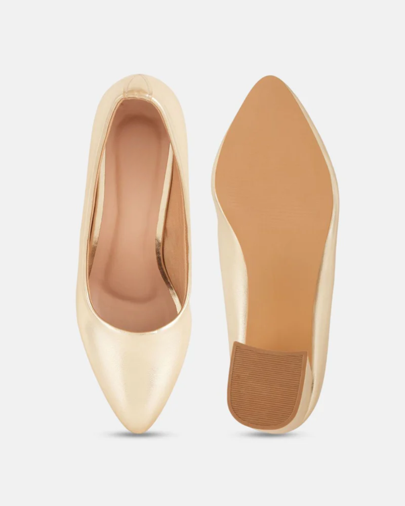 Shetop Women Pointed Toe Party Block Pumps