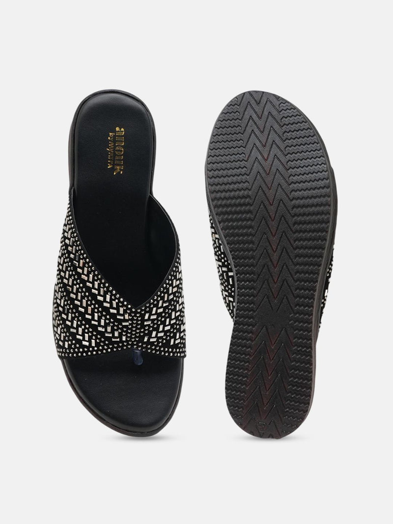 Anouk Women Embellished Flatform Heel Sandals