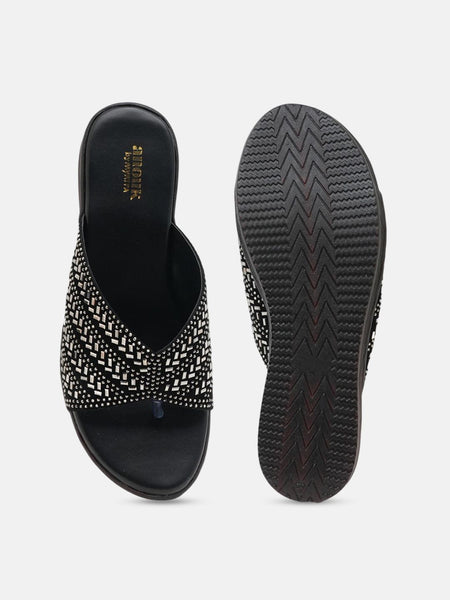 Anouk Women Embellished Flatform Heel Sandals