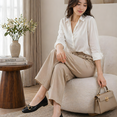 SheTop Women Textured Ballerinas