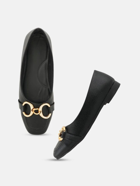 SheTop Women Textured Ballerinas