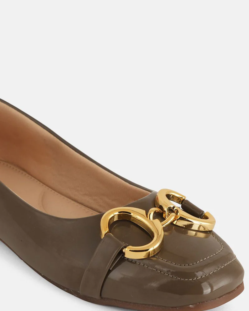 Shetop Women Party Slip -on Square Toe Mojaris with Buckles Flats